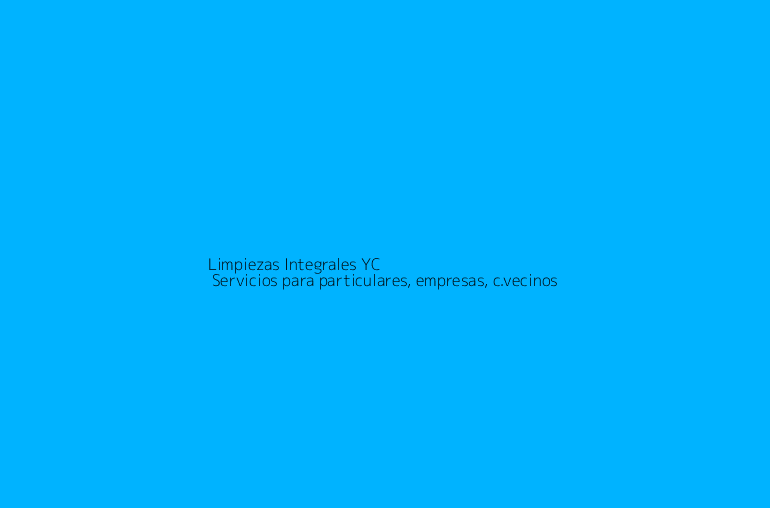 Limpiezas Integrales YC | Servicios para particulares, empresas, c.vecinos